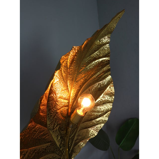 Metal Vintage Rhubarb Floor Lamp by Tommaso Barbi for Bottega Gadda, 1970 For Sale - Image 7 of 15