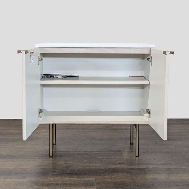 Modern West Elm Delphine Cabinet For Sale - Image 3 of 9