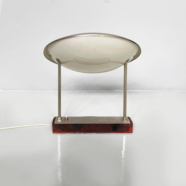 Mid-Century Modern Italian Model 8050 Adjustable Table Lamp attributed to Stilnovo, 1960s For Sale - Image 6 of 18
