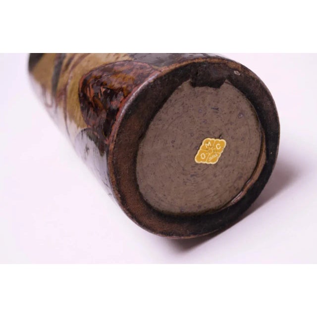 Vintage Japanese Otagiri Incised Vase by Omc For Sale - Image 12 of 13