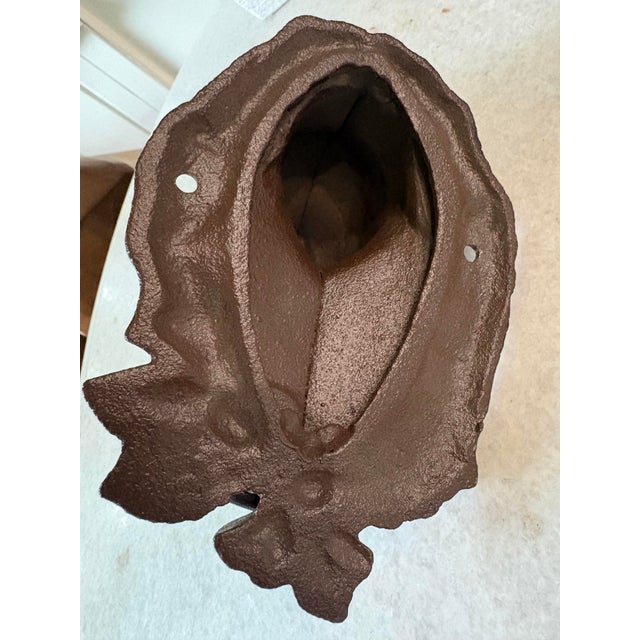 2000 - 2009 Cast Iron Horse Head With Ring for Holding Towels or Accent Design For Sale - Image 5 of 6