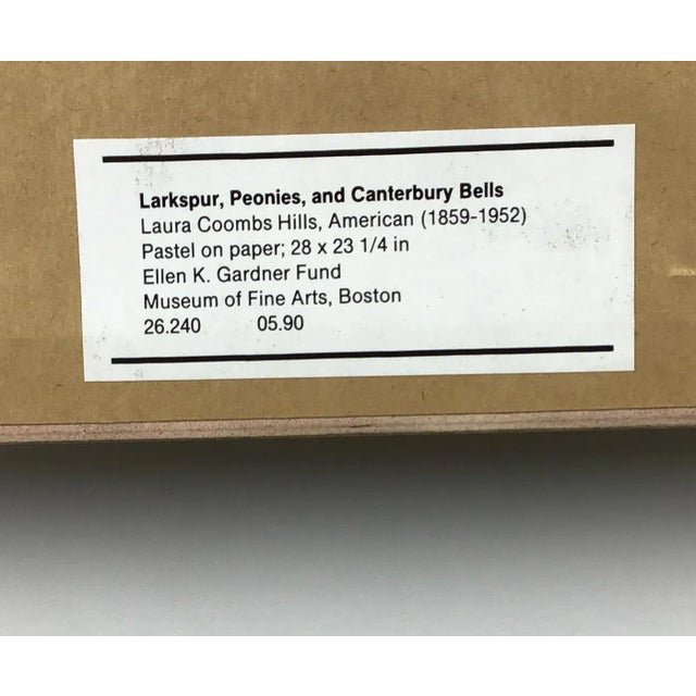 Framed Print “Larkspur, Peonies, and Canterbury Bells” by Laura Hills For Sale - Image 9 of 11