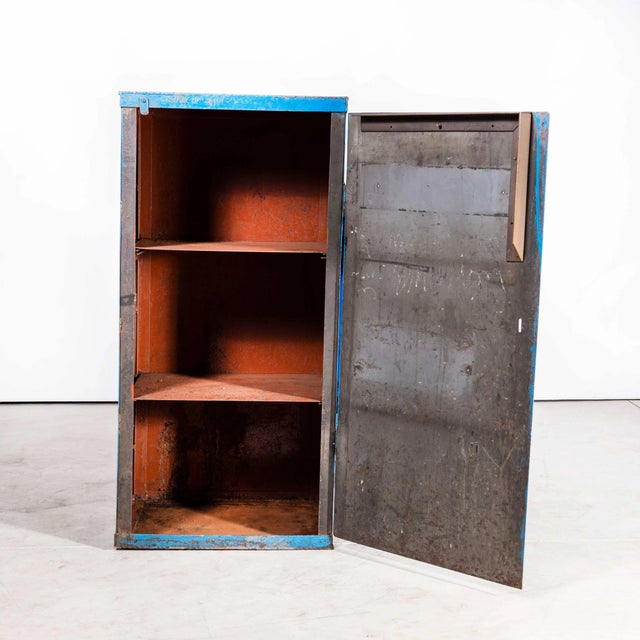1950s Industrial Metal Storage Cabinet, 1950s For Sale - Image 5 of 11