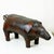 Vintage Leather Pig Ottoman attributed to Dimitri Omersa, 1960s For Sale - Image 9 of 14