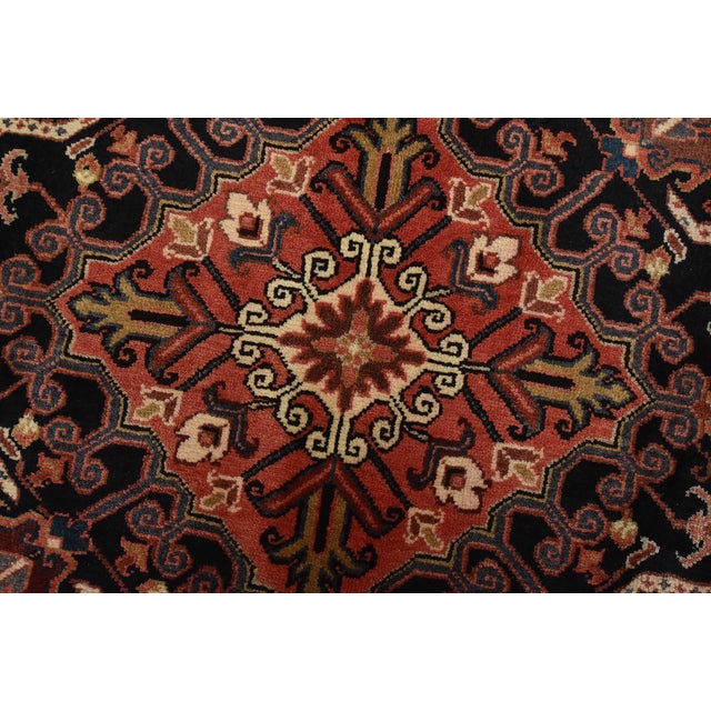 Heriz Rug 9’10” X 12’4” Red Wool Traditional Hand-Knotted Oriental Carpet For Sale - Image 10 of 15