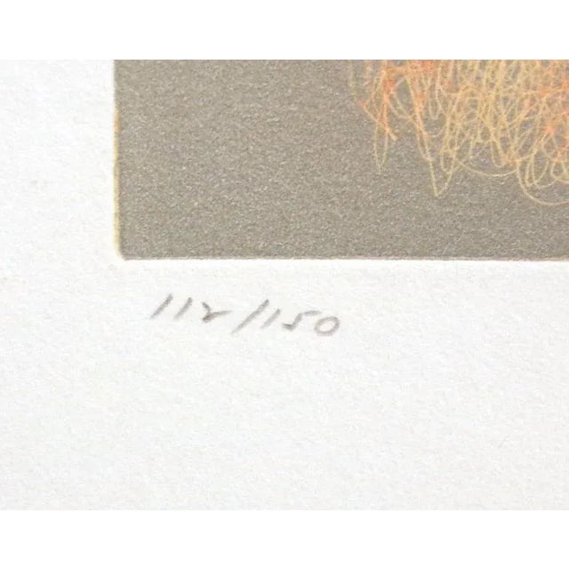 Mark Tobey "The Awakening Dawn" Hand Signed Ltd Ed Fine Art Etching, Unframed For Sale - Image 4 of 6