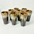1980s 1980s Brutalist Boho Chic Arts & Crafts Lava Dripped Ironstone Glasses - Set of 8 For Sale - Image 5 of 13