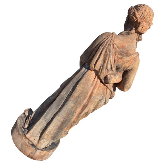 Monumental Sculptures in Terracotta from Impruneta, Set of 4 For Sale - Image 5 of 9