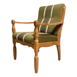 Mid-Century Danish Brutalist Armchair Attributed to Henning Kjærnulf For Sale