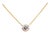 1.12 Ct Diamond Bezel Necklace For Sale