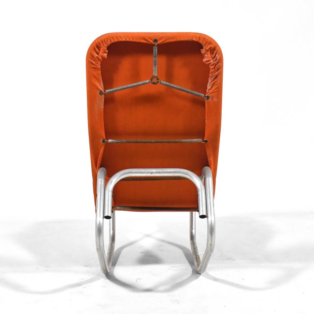 Metal Mid 20th Century Attributed to John Waldheim & Edgar Bartolucci "Barwa" Chaise For Sale - Image 7 of 10