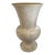 Large 20-Inch Hand-Carved Solid Alabaster Neoclassical Pedestal Urn Vase For Sale