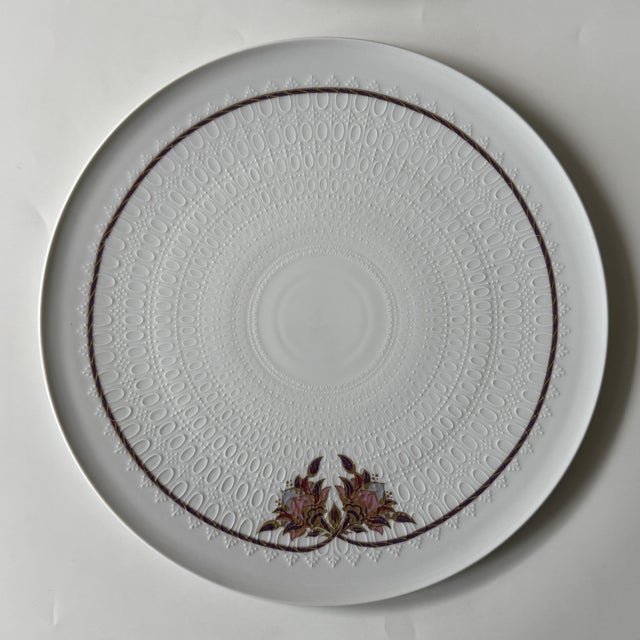 Romanze Orchidee Cake Plate by Björn Wiinblad for Rosenthal Studio Linie, Germany, 1979 For Sale - Image 6 of 6
