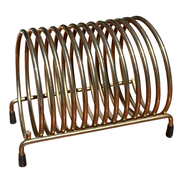 1970s Brass Envelope Holder/Organizer For Sale