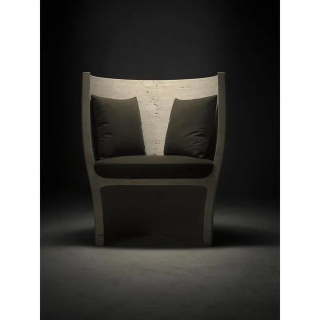 Holly Armchair by Kreoo Design Designed by Christophe Pillet Dimensions: D 55 x W 85 x H 102 cm. Materials: Travertino...