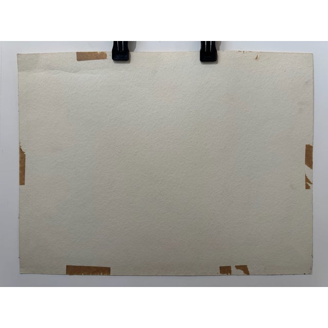 Henry Emil Salloch Original Watercolor on Paper Cap Gaspé, Quebec, Canada. 1959. For Sale In Atlanta - Image 6 of 7