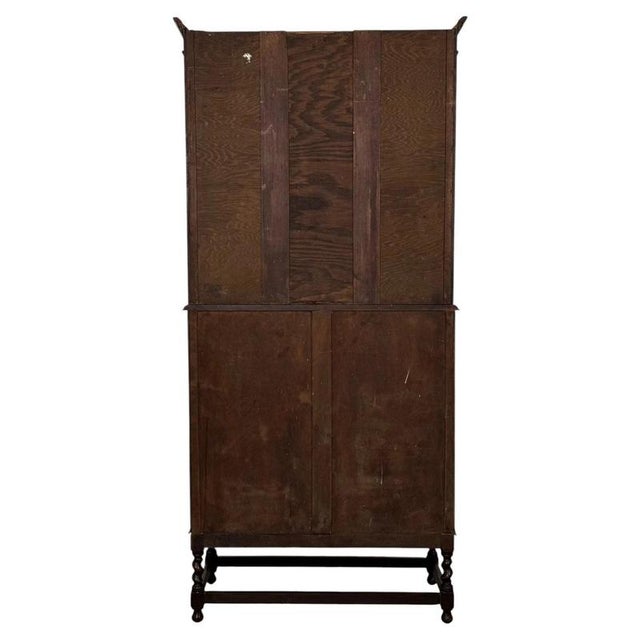 20th Century Jacobean Oak Bureau Bookcase For Sale - Image 11 of 15