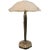 French Art Deco Table Lamp Signed by Sabino With Geometric Motif For Sale