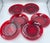 1930's Royal Ruby by Anchor Hocking Salad 7" Plates - 6pc Set For Sale In Palm Springs - Image 6 of 9
