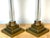 Gold Early 20th Century Baccarat Attributed Gilt Bronze and Spiral Crystal Corinthian Column Lamps - a Pair For Sale - Image 8 of 13