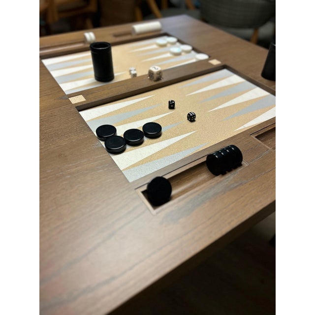 Oomph 36” Backgammon Table with Lucite Top Let the games begin! This 36” square game table is made for backgammon with an...