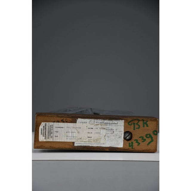 1970s Chris Verbeek, Broken I, 1977, Zinc and Wood For Sale - Image 5 of 11