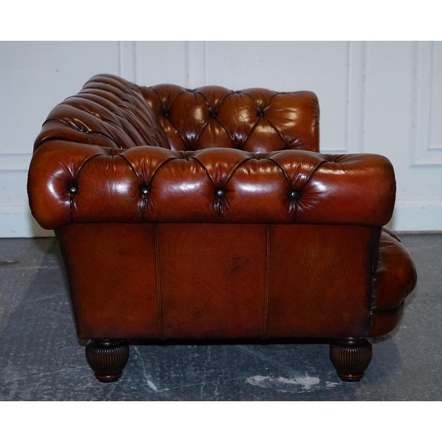 Leather Oscar Chesterfield Sofa from Tetrad For Sale - Image 13 of 16