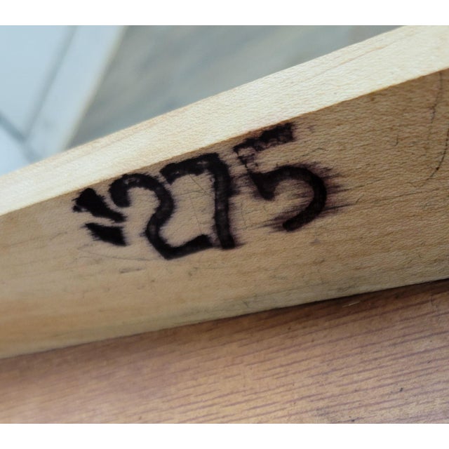 Vintage Solid Maple Drop Leaf Bar Cart Tea Cart For Sale - Image 10 of 12