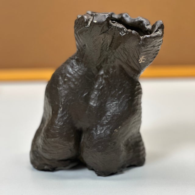 Signed Patrick McKearnan Cold Cast Bronze Female Torso Sculpture An expressive modern figurative sculpture by Patrick...