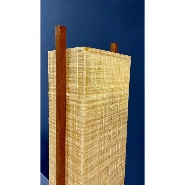 Brown Rectangular Floor Lamp, 1960s For Sale - Image 8 of 12