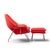 Eero Saarinen for Knoll Mid Century Medium Womb Chairs - Pair With Ottoman For Sale - Image 11 of 13
