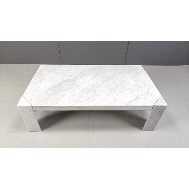 Vintage Rectangular Marble Coffee Table, 1970s For Sale - Image 10 of 11
