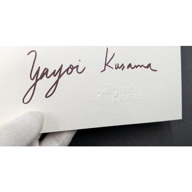 Mint After Yayoi Kusama, Reflecting, Lithograph, 1990s For Sale - Image 8 of 8