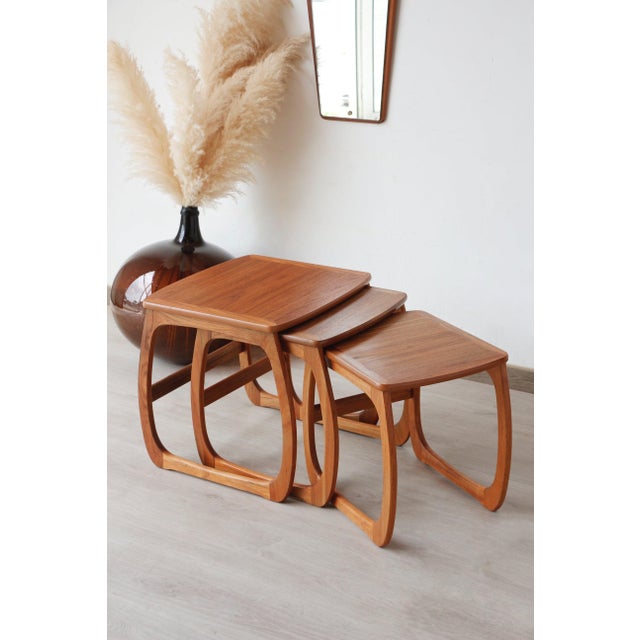 Vintage Teak Nesting Tables from Nathan, 1960s, Set of 3 For Sale - Image 11 of 18