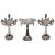 Silver Plated Centerpiece and Candelabras, Germany, 1915, Set of 3 For Sale