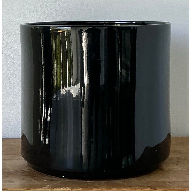 Vintage Boho Gainey Glazed Ceramic Planter For Sale - Image 10 of 12