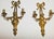 Early 20th Century Pair of Monumental 22” French Louis XVI Style Gilt Bronze Cherub Two-Light Wall Sconces With Ribbon Bows For Sale In Los Angeles - Image 6 of 7