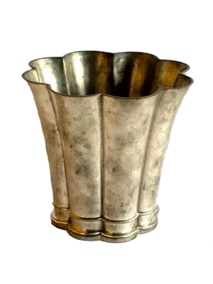 Vintage Danish Metal Vase or Pot from Just Andersen
