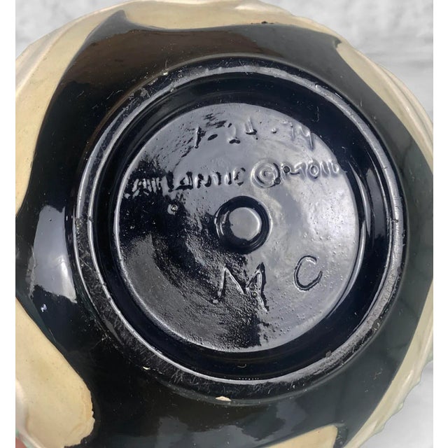 Tan Vintage Southwestern Pottery Porcelain Indoor Jardiniere Planter For Sale - Image 8 of 9