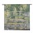 Giverny Bridge by Monet Loom Woven Tapestry - 96 X 96 Cm (3'2" X 3'2") - Requires Rod Size 2 For Sale