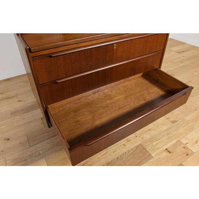 Mid-Century Teak Shelf with Pull-Out Top, Denmark, 1960s For Sale - Image 12 of 18