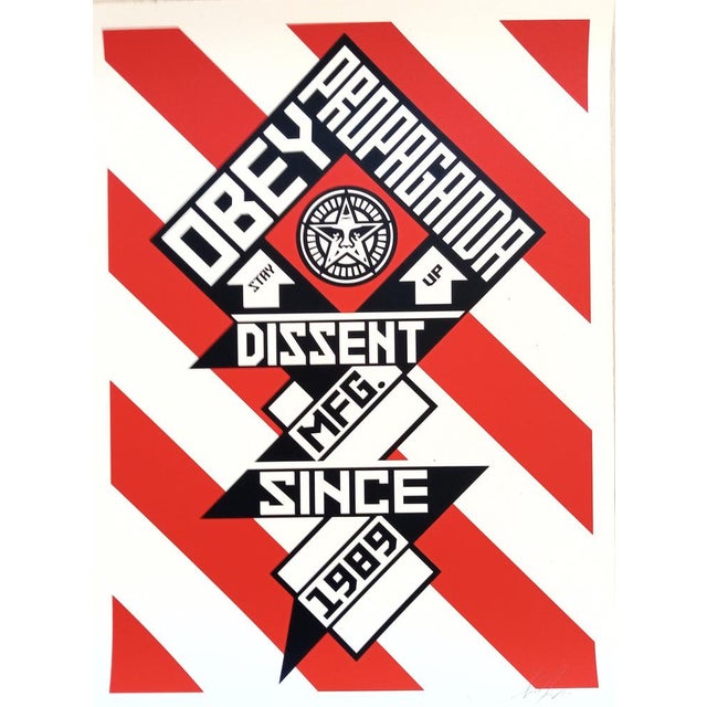Shepard Fairey (Obey), Constructivist Banner, Screenprint For Sale - Image 7 of 7