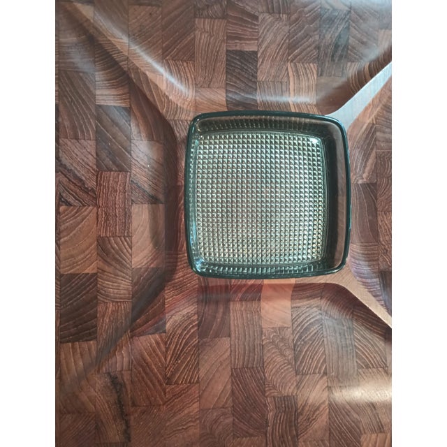 1980s 1980s Digsmed Teak Serving Tray With Glass Bowl & Knife Insert For Sale - Image 5 of 7