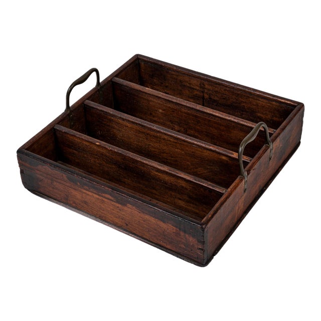 Antique Georgian Mahogany Cutlery Tray, England, Early 19th Century For Sale