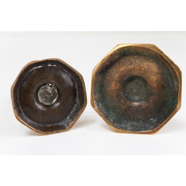 Antique Baroque Danish Brass Candlesticks, Set of 6 For Sale - Image 16 of 18