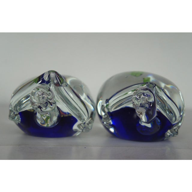 Vintage Italian Art Glass Sea Turtle Aquarium Paperweights - a Pair For Sale - Image 6 of 13