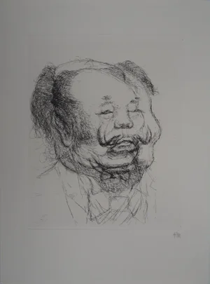 Tim, Dali as Mao, Original Signed Etching