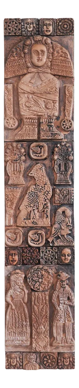 Mid-Century Studio Pottery Wall Plaque, 1940s
