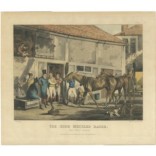 After Alken, High Mettled Racer: The Post Horse, 19th Century, Print For Sale