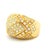 Gold Vintage Italian 18k Gold Pavé Diamond Dome Ring, 1.75 Carats, Size 6 For Sale - Image 8 of 9